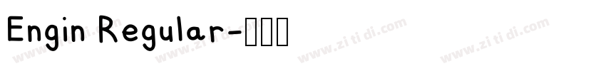 Engin Regular字体转换